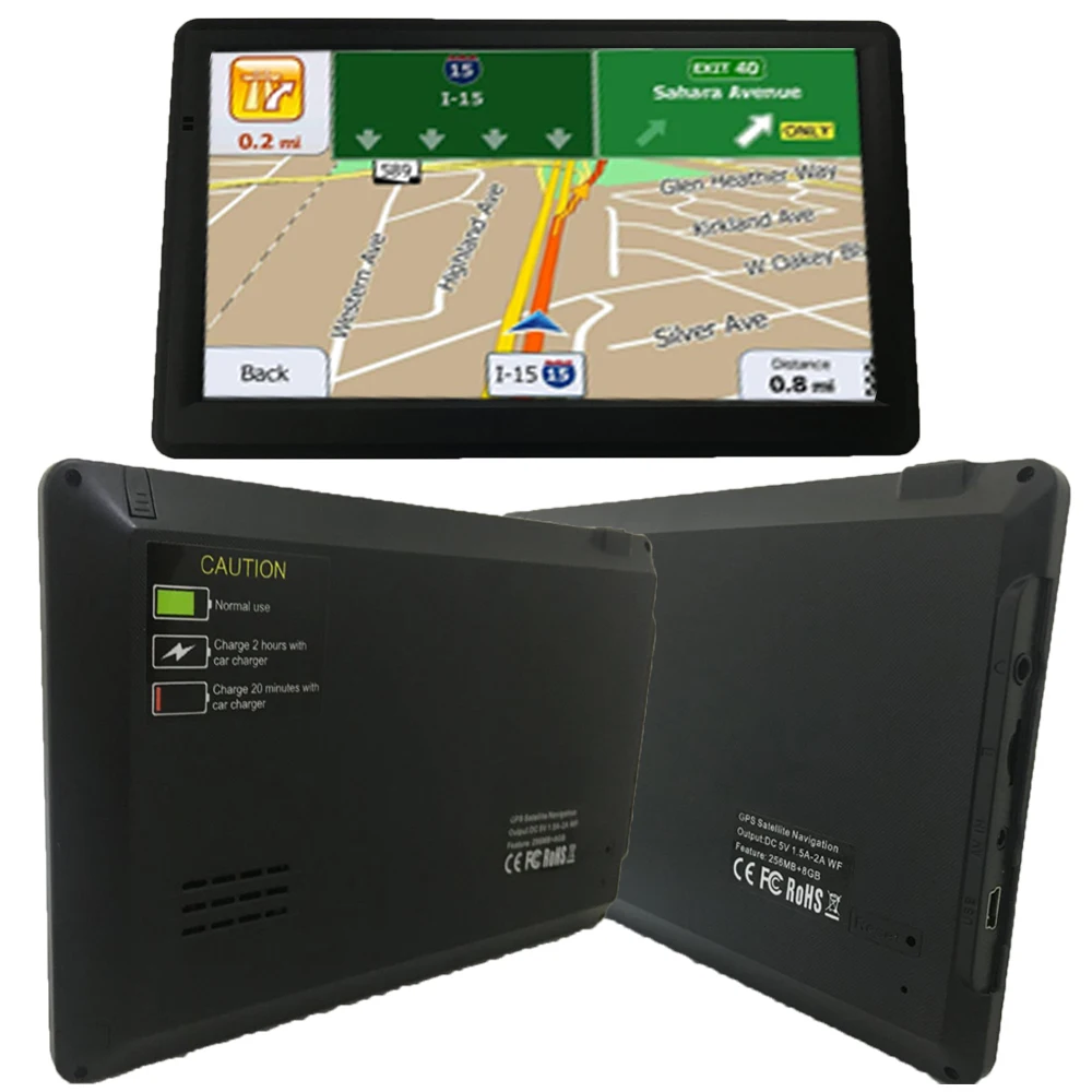 7" HD Car GPS Navigation and Multimedia Player
