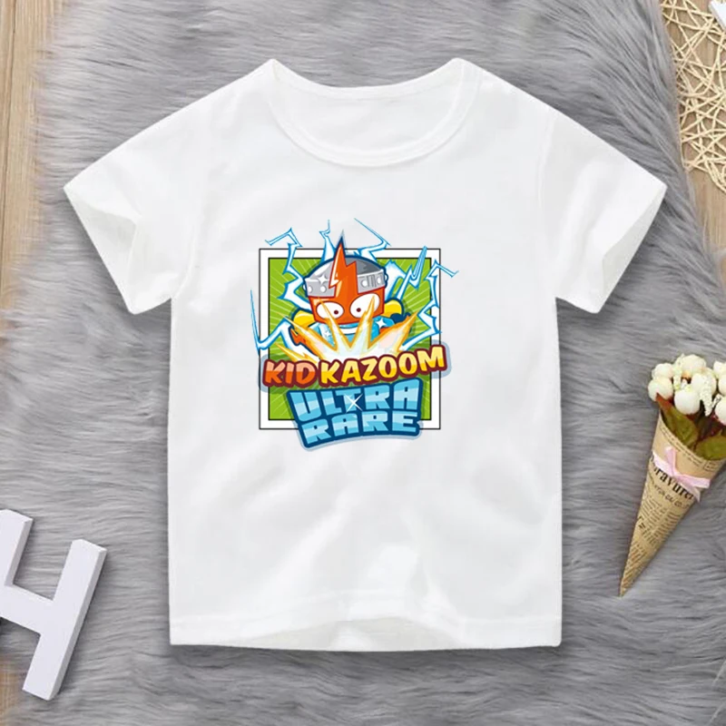 2020 New Summer Baby Boys Tshirt Los Super Zings Series 4 Print Piano Superzings Kids T-Shirts Children Cotton Girls Top Clothes