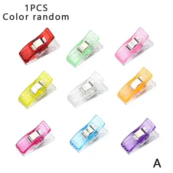 

1pcs Plastic Paper Clips Hemming Sewing Tools Sewing Accessories Diy Crafts Patchwork Sewing Clip Stationery Office Accessories