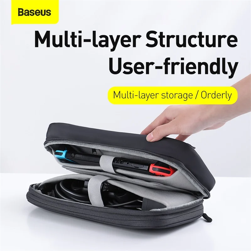 Baseus New Storage Bag Portable organizer Game Card Storage For Nintendo Switch Lite Mini Digital Storage Bag Cable