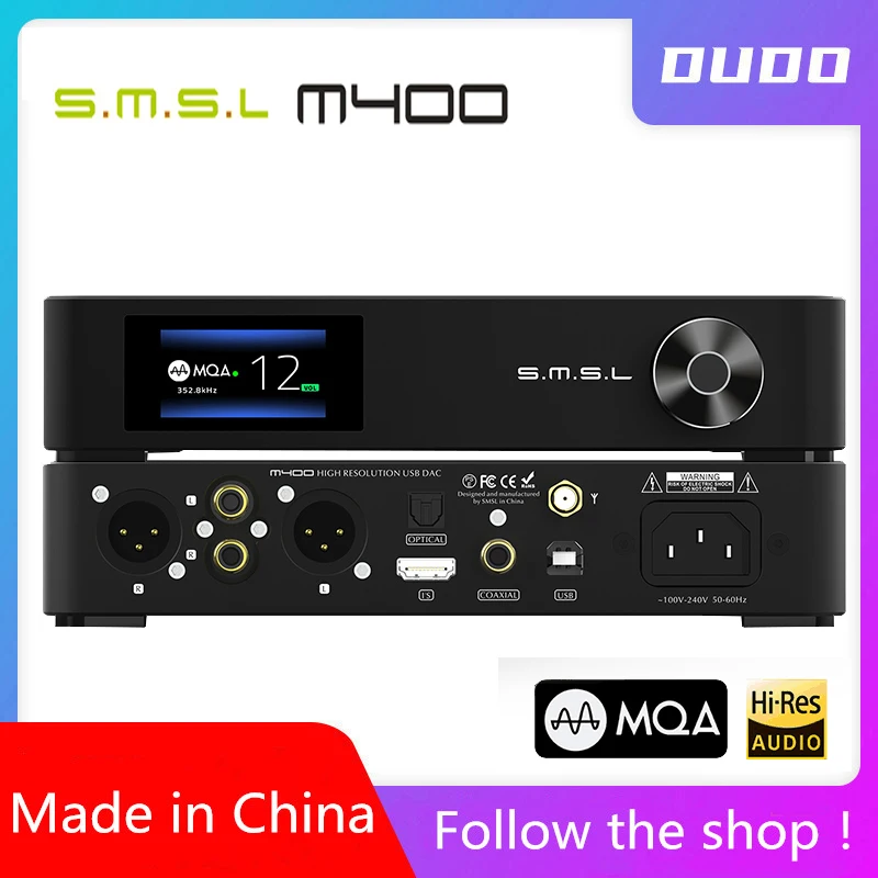 SMSL M400 MQA DAC AK4499 полностью сбалансированный aptX HD Bluetooth5.0 DSD декодер|Цифро-аналоговые