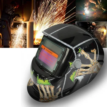 

2018 New Pro Solar Welder Mask Auto-Darkening Welding Helmet Pattern ghost paw