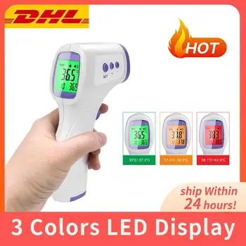 

3 Colors LED Display Digital Thermometer For Kid Adults Laser Infrared thermometer