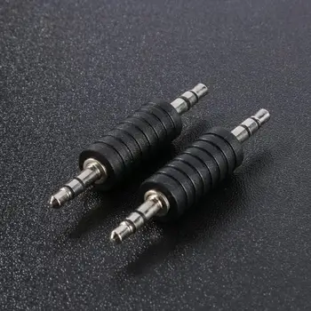 

2Pcs/Lot 3.5mm Stereo Male to Male Jack Audio Plug TRS Connector Coupler Adapter Joiner Converter