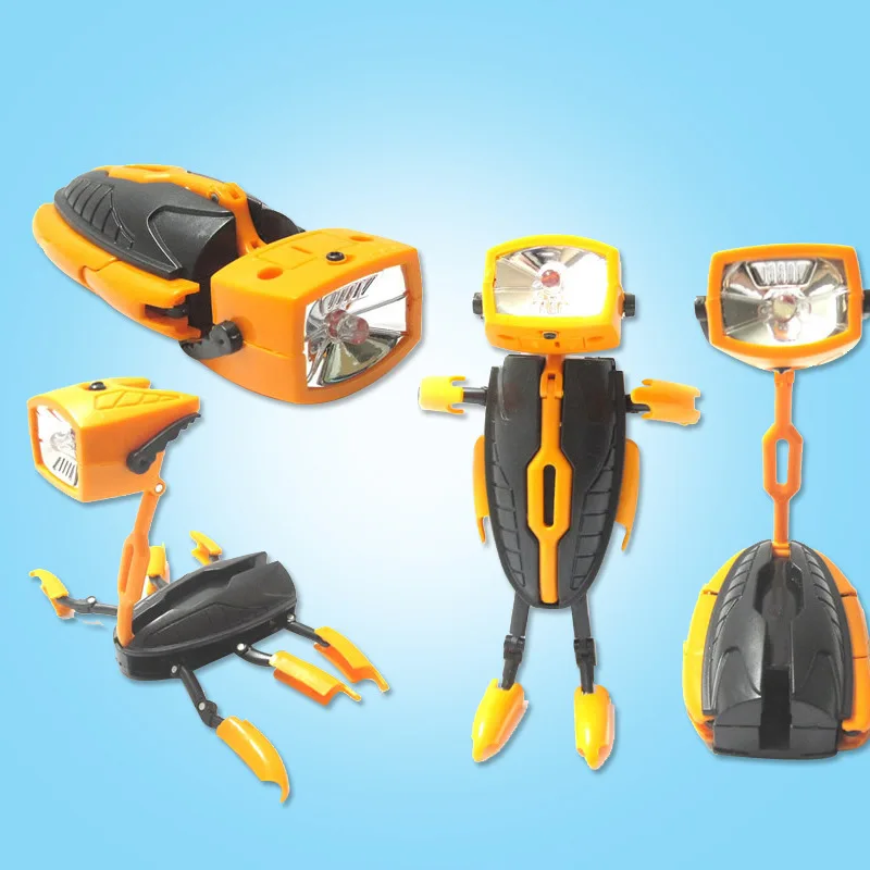 Weatherproof Yellow and Blue Heavy Duty Plastic Flashlight for Boats
