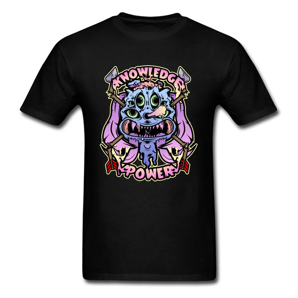 

Classic Short Sleeve Casual T Shirts Knowledge And Power Hallowmas Street T Shirts 100% Cotton Round Neck Mens T Shirt Funny