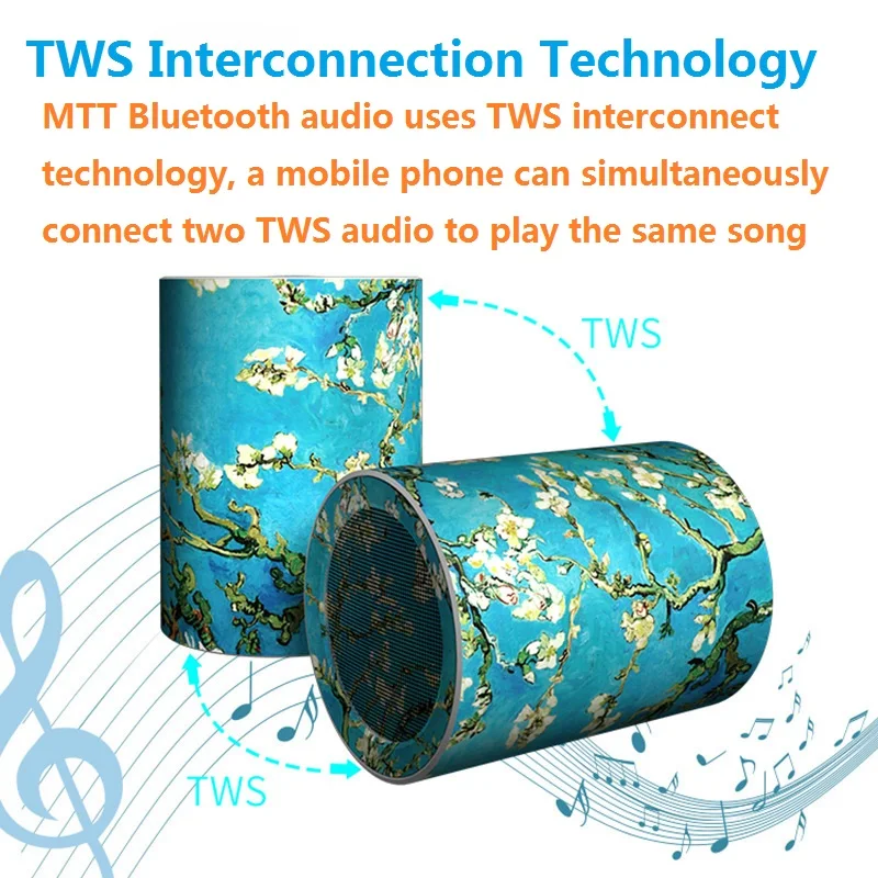 CLAITE, новая идея, динамик, TWS, беспроводной, Bluetooth 5,0, портативный, мини, громкий динамик, для улицы, сабвуфер, аудио, MP3, аудио, музыкальный плеер