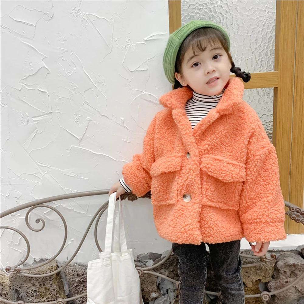 LOOZYKIT куртка для девочек; плотная теплая детская одежда; сезон осень-зима; детская куртка для маленьких мальчиков; верхняя одежда; пальто для девочек из хлопка для малышей - Цвет: orange