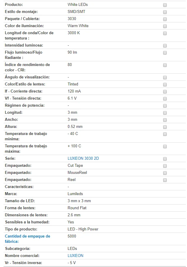 100 шт/партия PHI luceon 3030 2D L130-3080003000W21 светодиодный светильник de alta Energy, бусины, белый, 3000 К