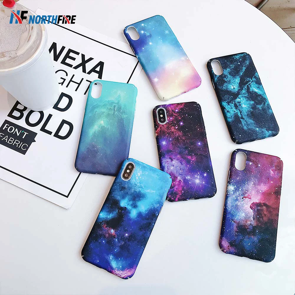 NORTHFIRE Luminous Starshine Case for Samsung J7 A5 A6 A7 A8 A9 A50 2018 Hard PC Galaxy Note 9 8 S7 S8 S9 Cover |