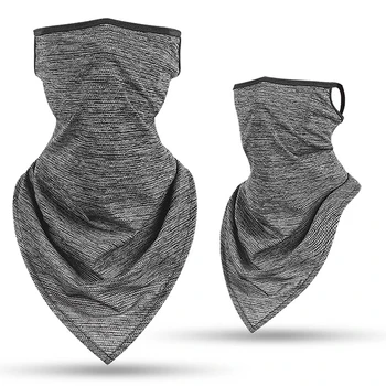 

Ice Silk Scarf Triangle Bandana Shield Hanging Ear Breathable Quick-dry Neck Gaiter Cover CY