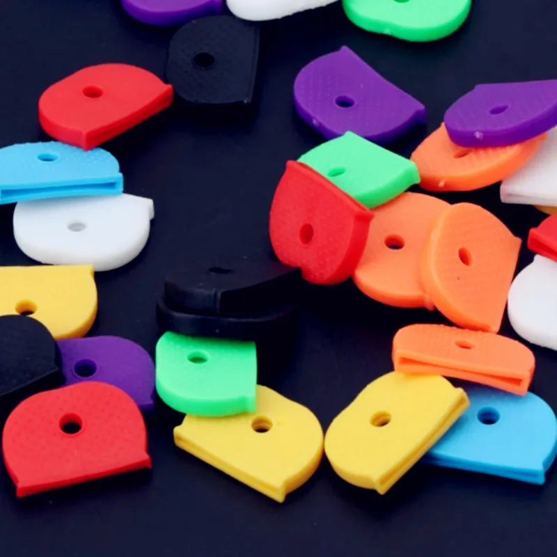 Key Cover Tags Label ID Silicone Coding Color Key Identifier Cover 16Pcs key caps covers