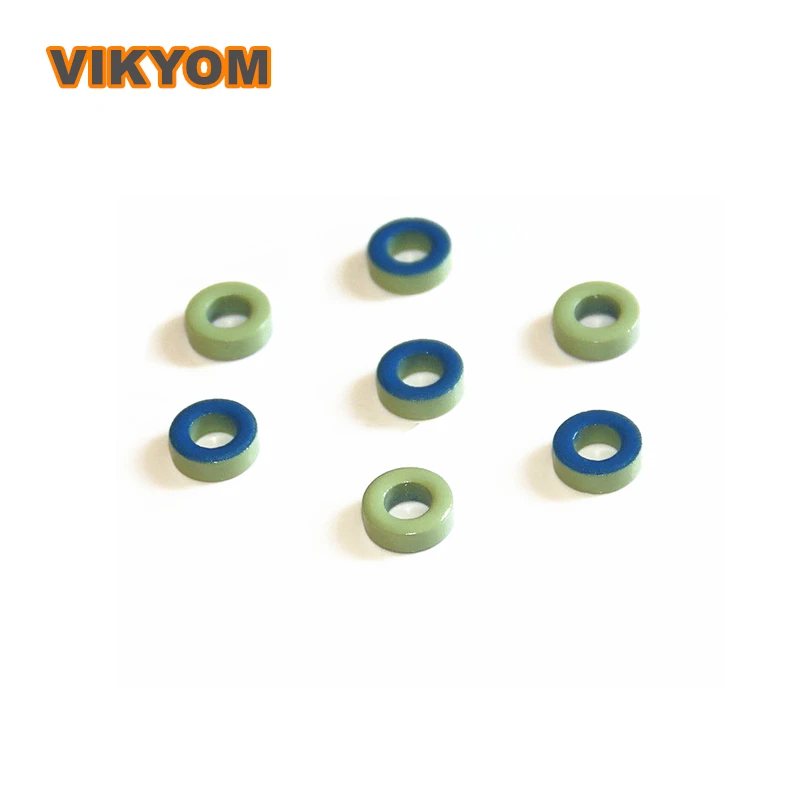 

Ferrite Core Toroid Core 50PCS T37-52 Ferrite Chokes Ring Iron Powder Inductor Ferrite Rings Light Green Blue