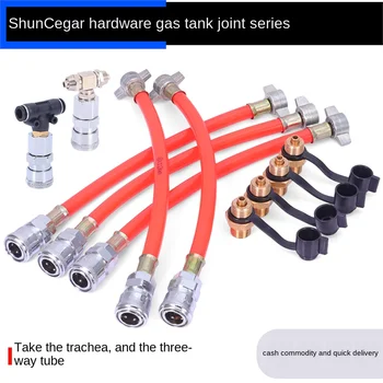 

Trailer air pump cylinder truck mounted gas tank accessories large truck air intake valve joint rotary airway connector kit tool