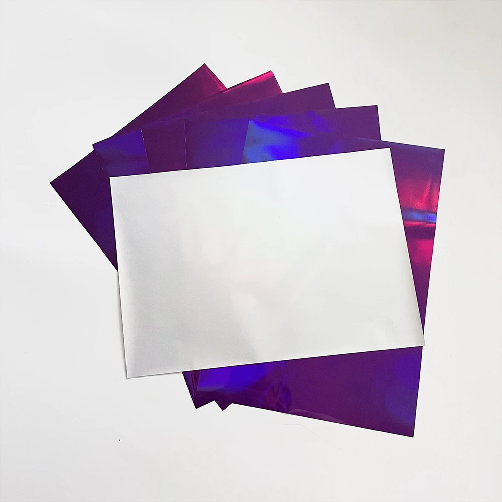 Myfoils ホログラフィックピンク色ホットスタンピング箔レーザープリンタ Minc ラミネーター印刷フォイリング結婚式カード ラベル ロゴ Craft Paper Aliexpress