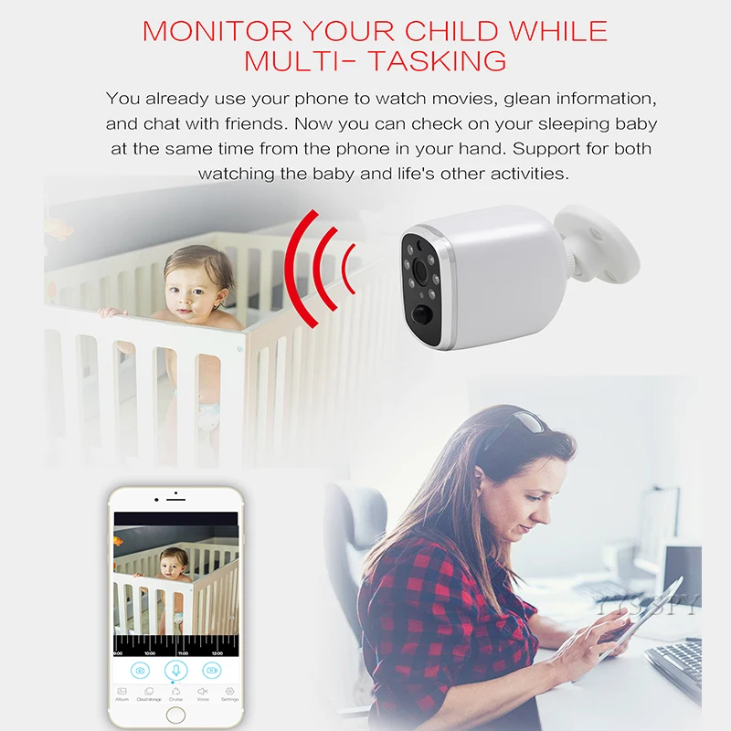 IP камера Wifi CCTV IP65 непромокаемая PIR сигнализация обнаружения движения 720P HD видео ночного видения умный дом камера наблюдения Безопасность