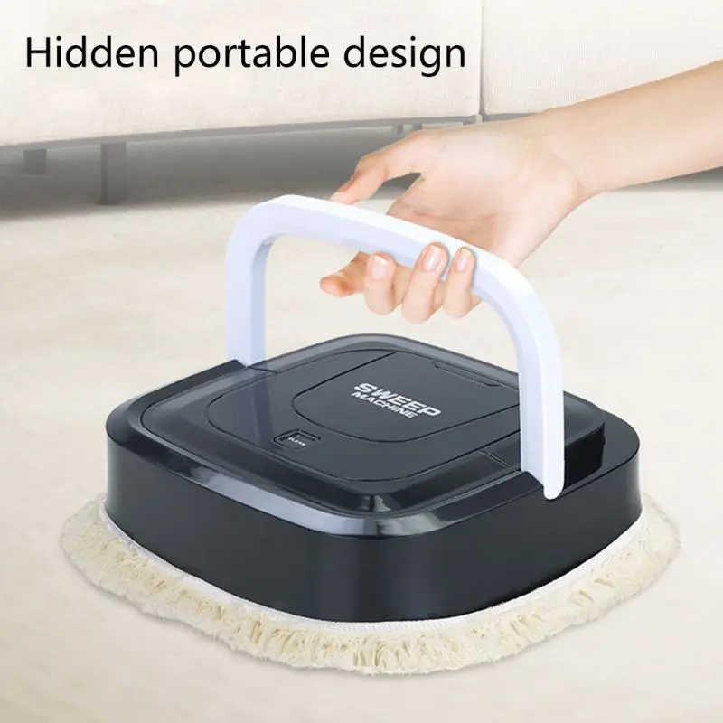 

Mini Intelligent Sweeping Robot Washing Wiping Mopping Machine Vacuum USB Rechargeable Floor Dust Mop Cleaner Tool