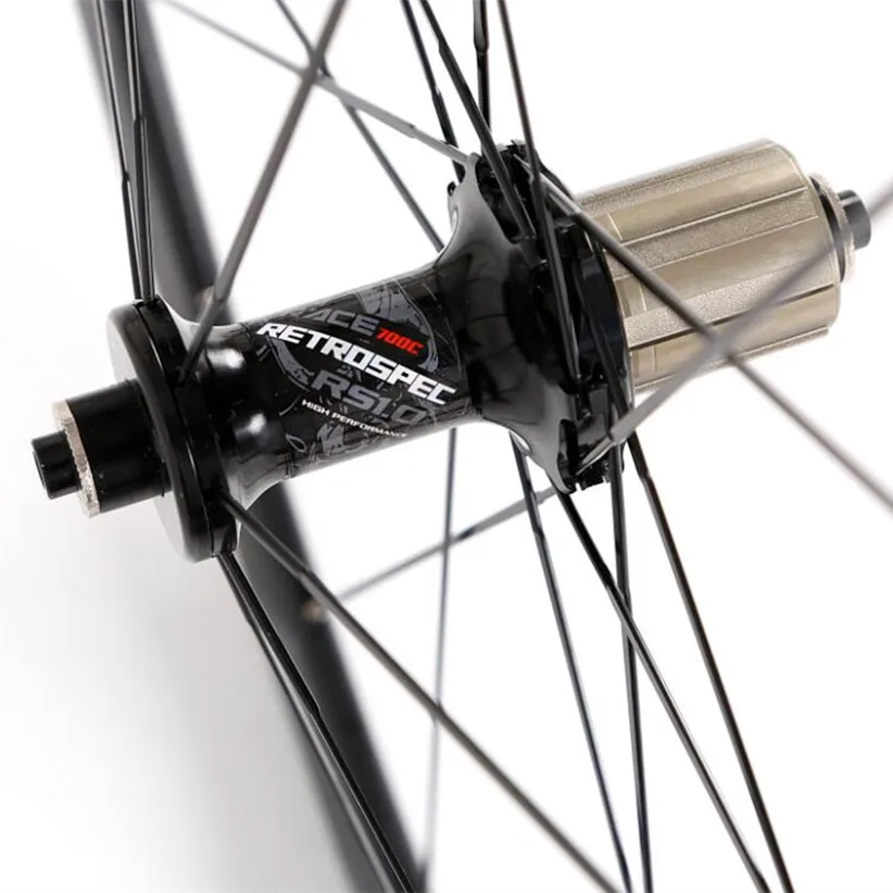 C6.0 700C Road Bike Bicycle Super-light Aluminum Alloy 4 PeiLin Sealed Bearing Wheelset Flat Spokes Racing Rims 40mm Wheel Set