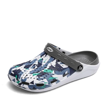 

Wholesale men's casual Hole Shoes New Summer Breathable Beach Sandals Casual Light Outdoor Male Hollow Slip-proof Jelly Shoes