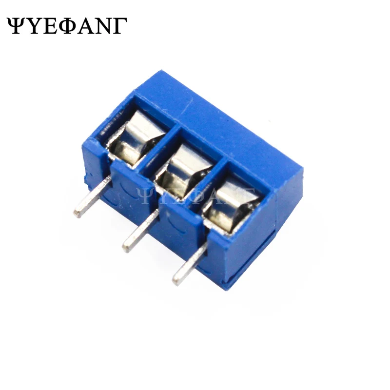 10 шт./лот KF301 2P 5.0 винт 2Pin 3Pin 5 0 мм прямой контактный PCB клеммный блок разъем