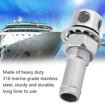 

Easy Install Straight Type Yachts Marine Hardware Rust Resistant Replacement Parts Stainless Steel Anti Corrosion Boat Fuel Vent