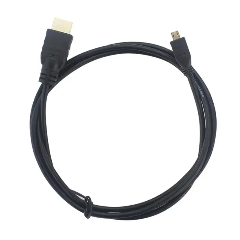 1.5m HDMI Cable High speed 4K HD Micro HDMI to HDMI Cable Video Adapter Cord gold plated hdmi cable for Raspberry Pi 4B