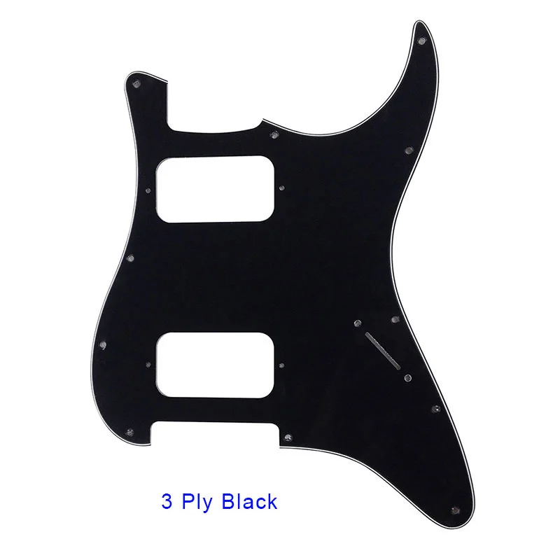 3Ply Black Запчасти для гитары Pleroo на заказ-для 72' 11 винтовых отверстий стандарт St HH Humbuckers Гитара pickguard скретч пластина - Цвет: 3Ply Black