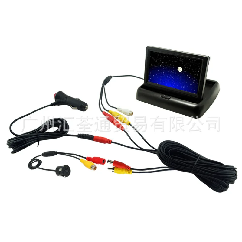 12 V/24 V 7 м гнездо для автомобильного прикуривателя кабельный разъём с переключателем с Мощность линия Видео кабель 2 в 1