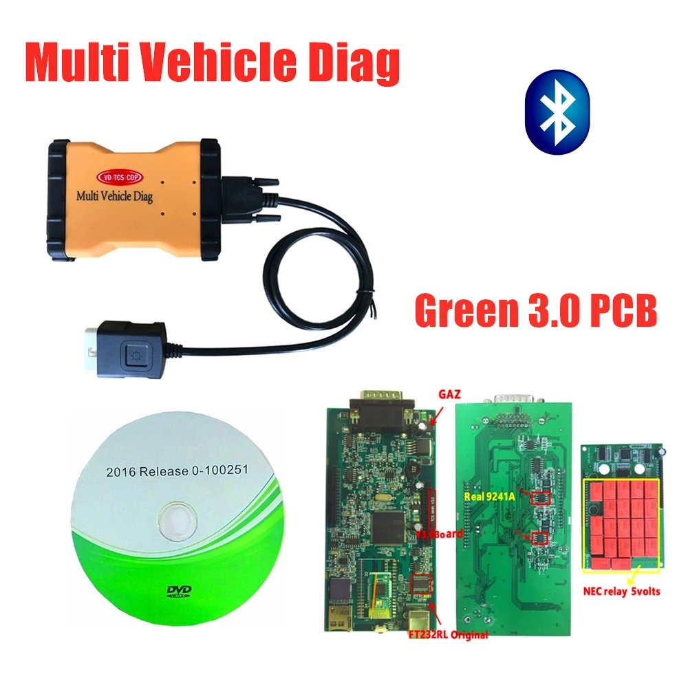5 шт./лот VD TCD C-D-P,3/,00 keygen с Bluetooth сканер для автомобилей и грузовиков obd obd2 диагностический инструмент mvd vd600 Multi diag
