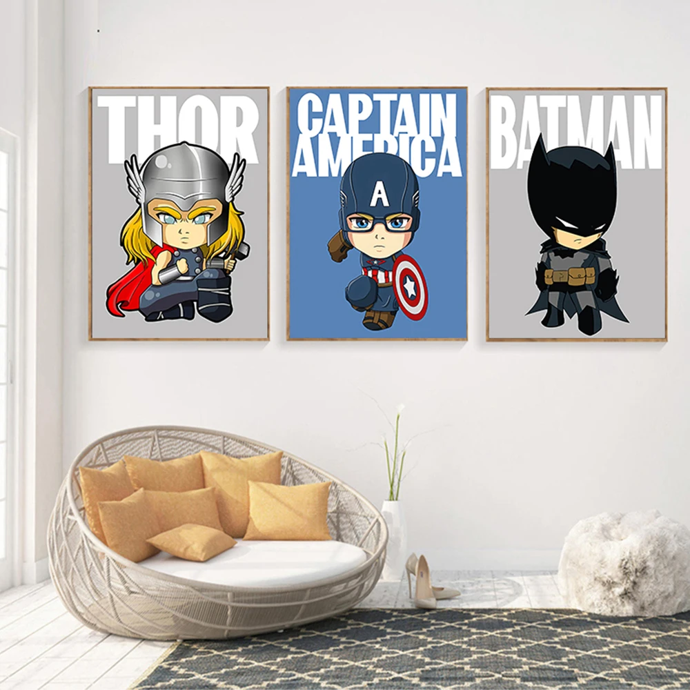 Quadros decorativos Desenho super herói Batman