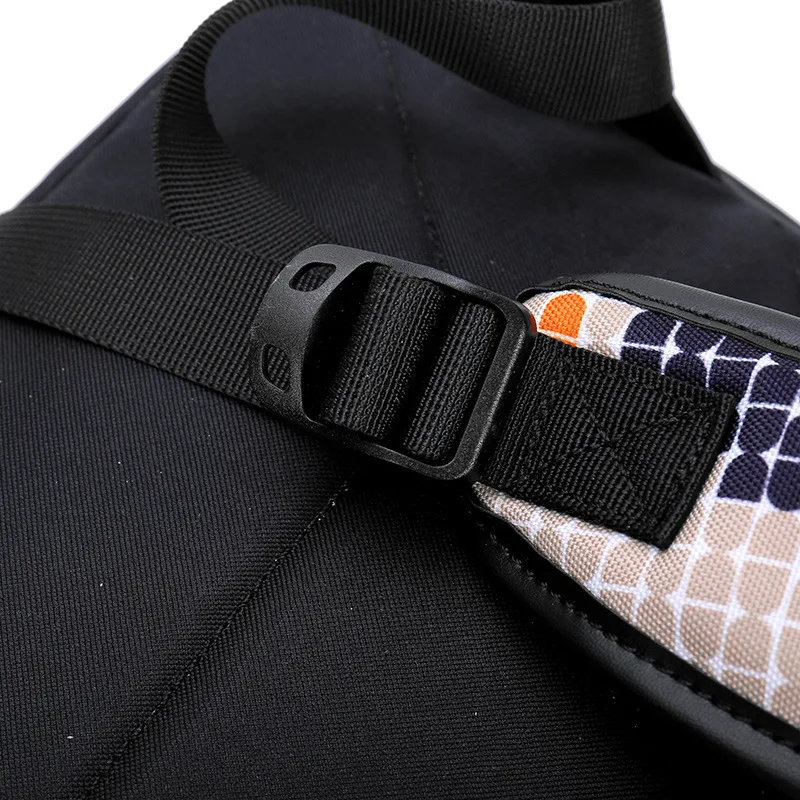 

The More the 2019 New Style Fashion Oxford Cloth Printed Backpack Women's Casual College Wave