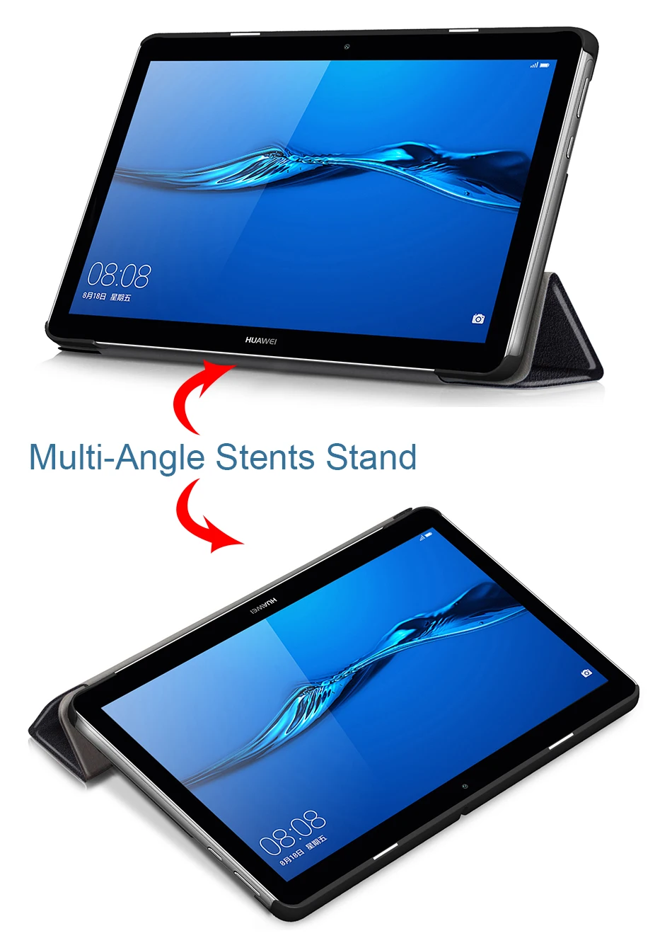 Защитный чехол MTT для huawei MediaPad T3 10 AGS-L09/L03, тонкий флип-чехол из искусственной кожи для huawei T3 10 9,", чехол для планшета
