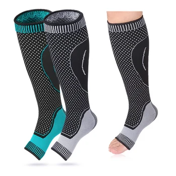 

1 Pair Leg Support Socks Calf Compression Sleeves Leg Compression Socks for Runners Players Calf Pain Relief Arch Support Braces