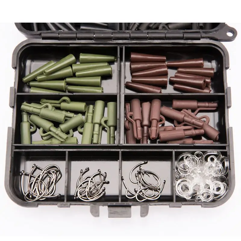 Fishing Tackle box bundle carp safety weight clips hooks swivels Quick links