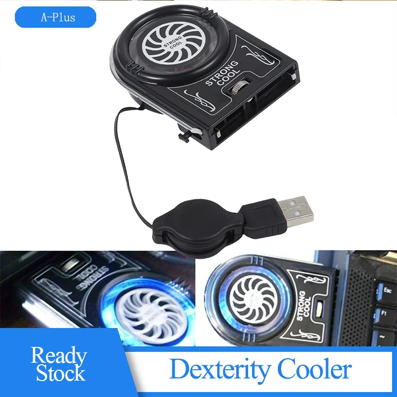 

Mini USB Notebook Laptop Cooler Light And Handy Extracting Cooled Single Vacuum Fan Accessories For Office Workers Business