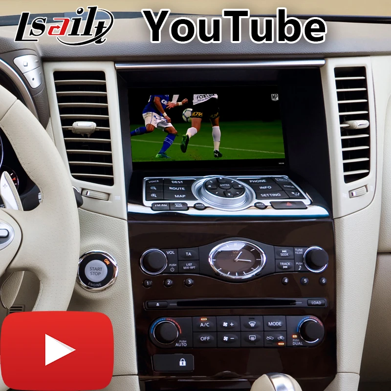 Lsailt Android Carplay интерфейс для Infiniti FX37 2008-2012 год с wifi Waze Youtube gps навигация