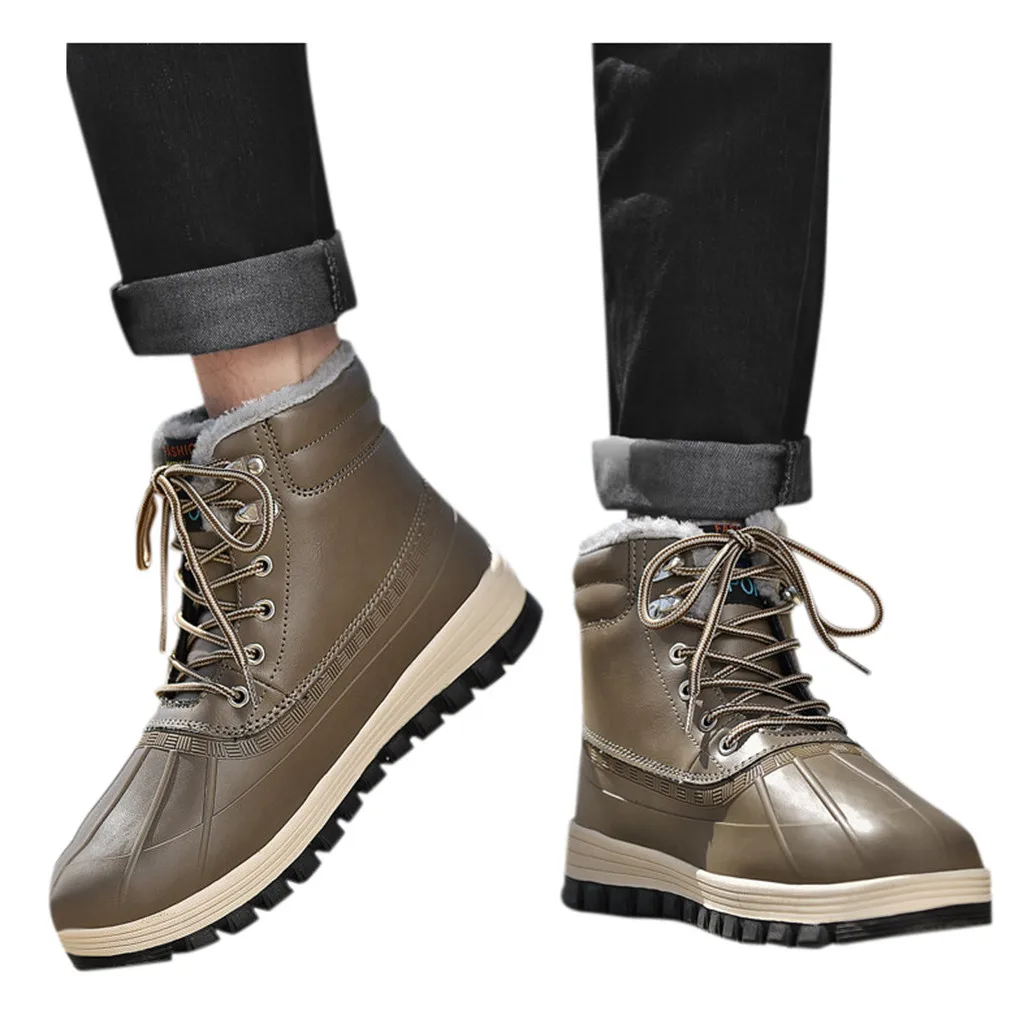 Мужская обувь; модные мужские ботинки; zapatos de hombre; мужские повседневные Бархатные Теплые хлопковые ботинки; водонепроницаемые удобные зимние ботинки