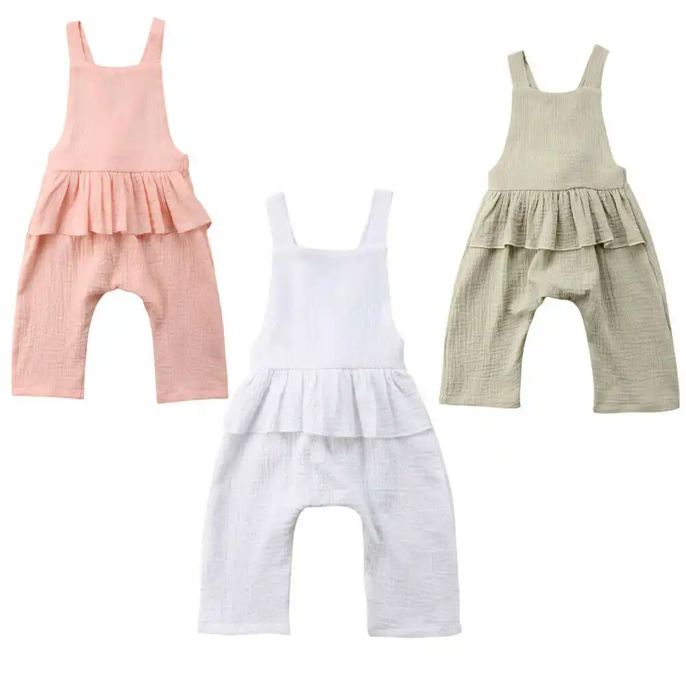 baby linen dungarees