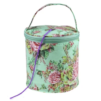 

New Knitting Yarn Round Crochet Bag Knitting Needles Yarn Tote Organizer DIY Craft Storage Basket Sewing Tool Accessories Bag
