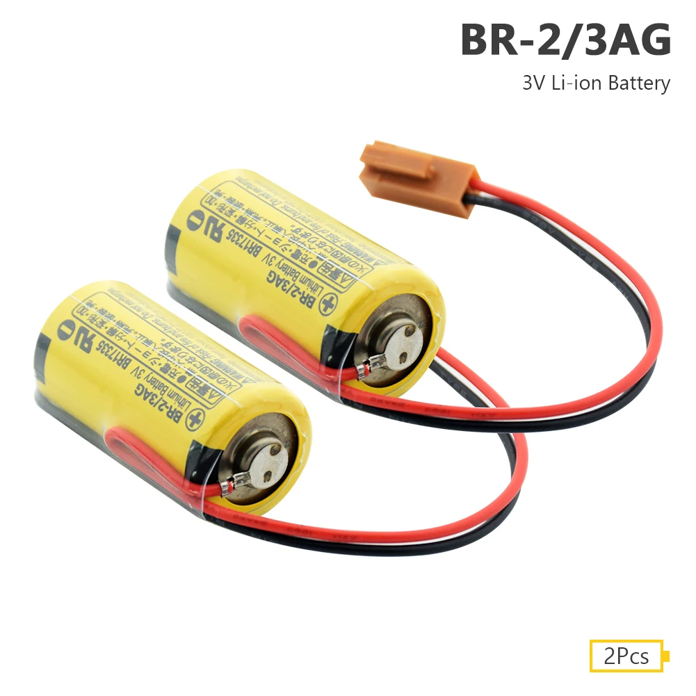 YCDC 2pcs BR-2/3AG батарея 3V 1200mAh PLC Fanuc управление Литий-ионные резервные батареи для Fanuc CNC системы