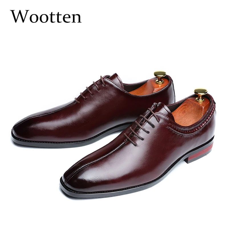 

37-48 formal shoes men oxford leather wedding social office elegant classic Business dress shoes men #317