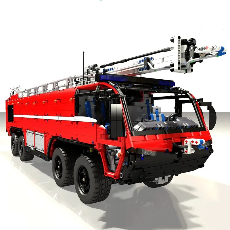 MOC флагманский пожарный MOC-4446 крах аэропорта тендер лодка Строительные блоки Кран город пожарный Кирпичи Детские игрушки