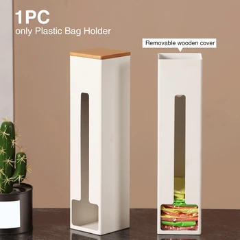 

Punch Free Wall Mount Dispenser Kitchen Organizer Plastic Bag Holder Space Saving Bathroom Home Iron Easy Install Storage Rack