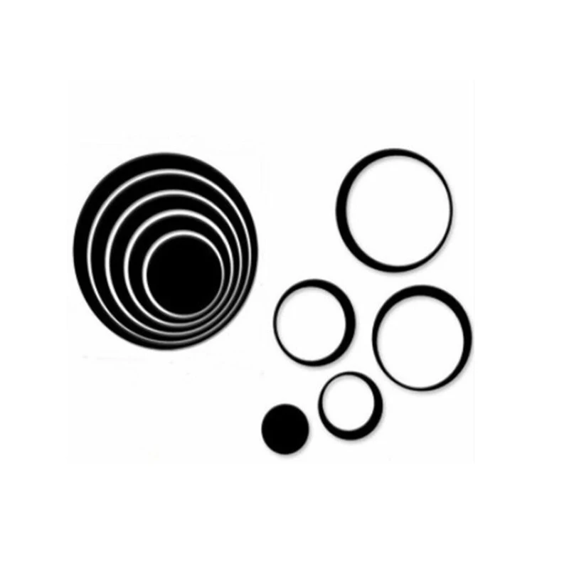 Black DIY наклейки-круги украшения для закрытых помещений стерео Съемные 3D художественные настенные наклейки Pegatinas де Pared наклейки Muraux Pour Enfants - Цвет: Black