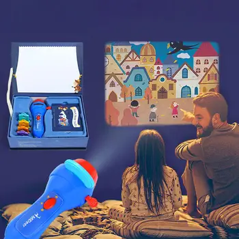 

GloryStar Baby Sleeping Story Projector Flashlight Star Lamp Children Illumination Toys Gift