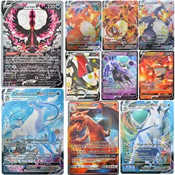 Cartes Pokemon espagnol 55 – 300 VMAX GX TAG Charizard, Carte brillante arc en ciel, Carte de combat, Trading, jouet pour enfants 