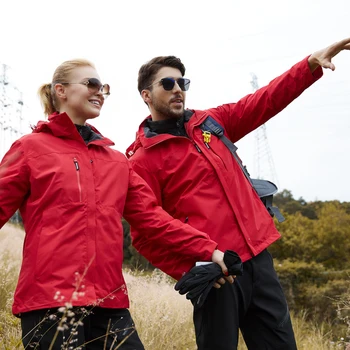 

Man three-in-one-two pieces set outdoor windproof waterproof down inside the bile thick lady mountain climbing clothing