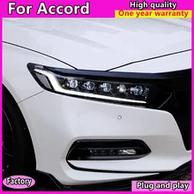 Car Styling car Head Lamp for Honda Accord 10th ALL LED Headlights- LED High Beam LED Low Beam With Dynamic Turn Signal
