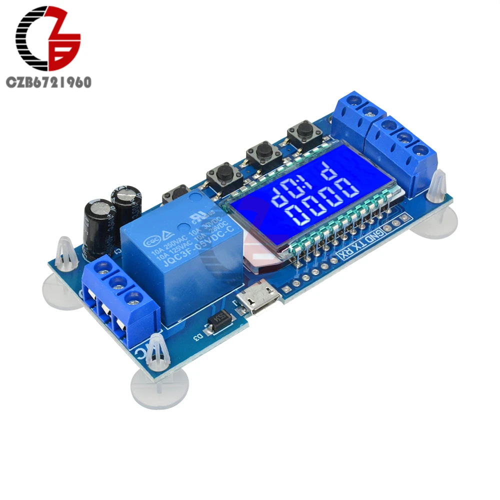 Реле времени UART TTL Micro USB модуль с задержкой постоянного тока 6 30 в реле цикла