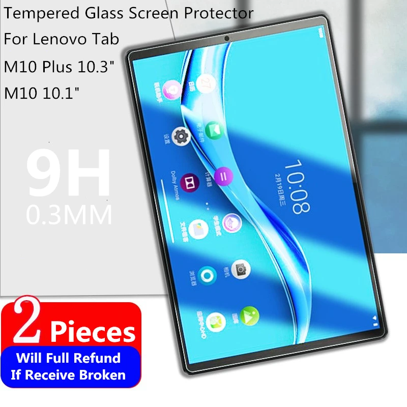 2 шт. 9H закаленное стекло для защиты экрана Lenovo Tab M10 Plus 10 3 ТБ X606 Защитная пленка